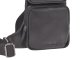 Crossbody Bag Leder 24x43cm &quot;Basic&quot; schwarz