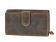 Geldb&ouml;rse Leder 17x10cm 14 Kartenf&auml;cher "Vintage" antikbraun