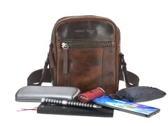 Umhängetasche Leder 17x20cm (S) "Newport"...