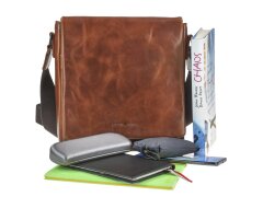 Umhängetasche Leder 26x25cm (M) "Newport"...