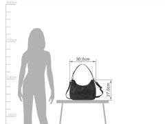 Handtasche Leder 30x27cm "Fiorentina" Hobo Bag...