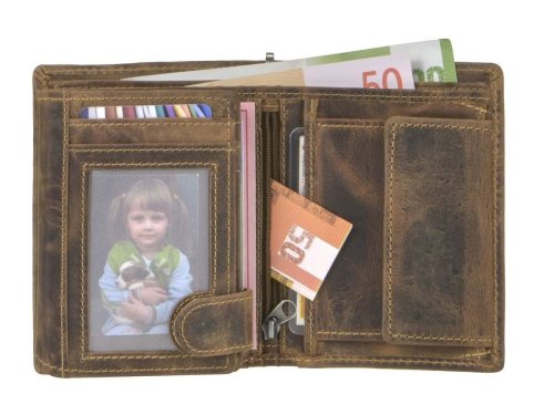 Greenburry - Portafoglio In Pelle Con Catena E Incisione A Tema - Foto 12