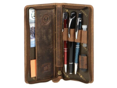 Greenburry Vintage 1647-25 Leder Stifteetui Greenburry Vintage 1647-25 Leder Stifteetui