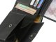 Geldb&ouml;rse Leder 12x9cm mit RFID Schutz Schein- und M&uuml;nzfach &quot;Vintage&quot; schwarz
