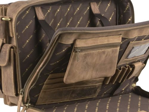 Vintage Leder Aktentasche Antik Braun | STILORD