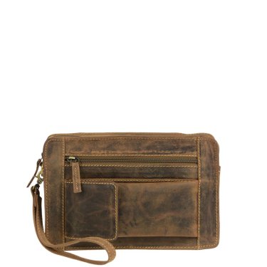 Greenburry Vintage Leder Handgelenktasche Herrentasche Männertasche 1732M-25