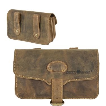 Gürteltasche Leder XL 17x10cm "Vintage" antikbraun