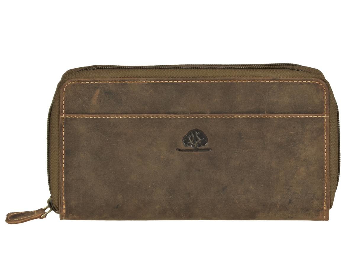 Geldbörse Leder Damen braun mit Handyfach VINTAGE 1831 | Greenburry, €