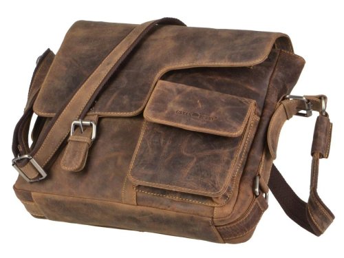 Umhangetasche Leder 36x31cm Vintage 1913M Greenburry