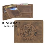 Leder Geldbörse Jungfrau