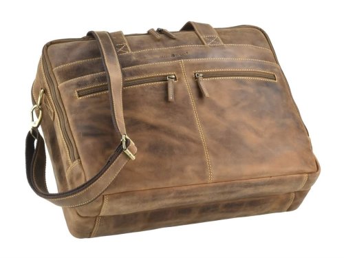 Leder Rucksack Echt Tasche Braun Vintage Reise Herren Laptop Rucksack