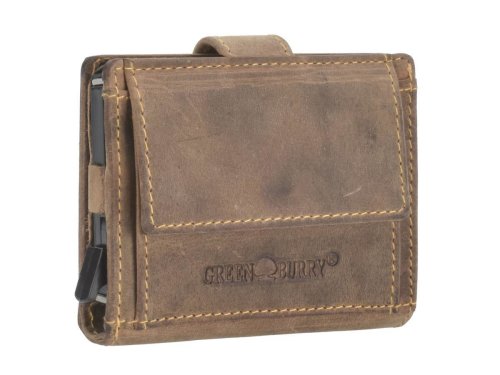 Kartenportemonnaie Herren mit Münzfach Vintage | Greenburry.de 1686 