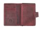 Kartenetui Leder 8x10cm mit M&uuml;nzfach &quot;Vintage&quot; rusty red