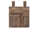 Werkzeugtasche Leder 23x23cm (ungef&uuml;llt) &quot;Vintage&quot; antikbraun