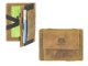 Magic Wallet Portemonnaie Leder 10x7cm mit M&uuml;nzfach &quot;Vintage&quot; sahara tan