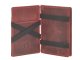 Magic Wallet Portemonnaie Leder 10x7cm mit M&uuml;nzfach &quot;Vintage&quot; rusty red