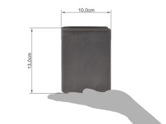 Geldbörse Leder 10x13cm mit RFID Schutz...