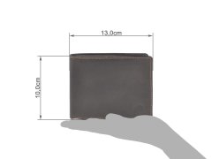 Geldbörse Leder 13x10cm mit RFID Schutz...